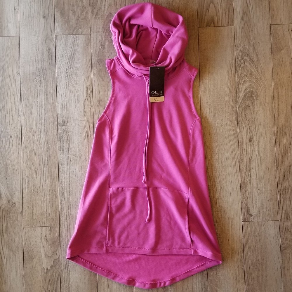 Calia Sleeveless Hoodie NWT Cowl Neck Workout Tank
